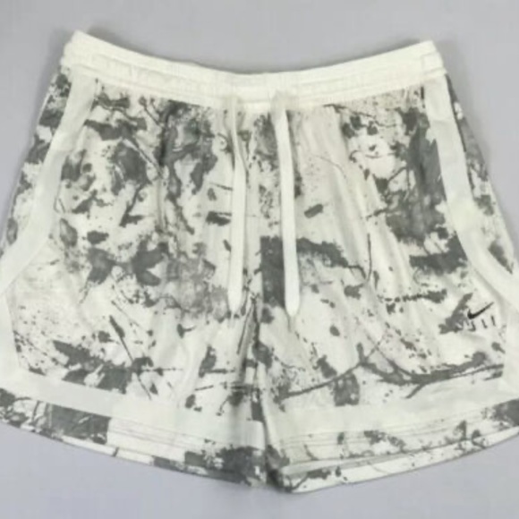NIKE Air Fly Womens XL 2XL Crossover Marble Basketball Shorts CU3485 002 NEW - Picture 2 of 7